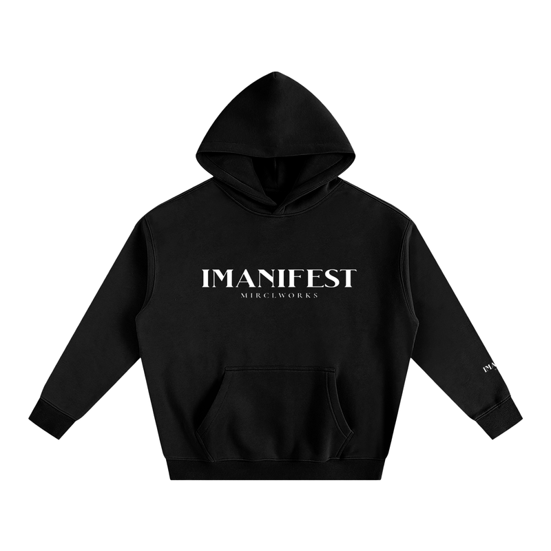 IMANIFEST™ Oversized Fleece Hoodie | Premium Streetwear by MIRCLWORKS™— 2026 Launch