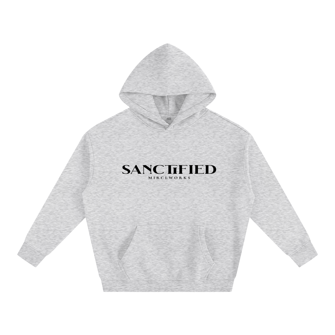 SANCTIFIED™ Oversized Fleece Hoodie | Premium Streetwear by MIRCLWORKS™