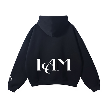 IAM™ Oversized Fleece Hoodie | Premium Streetwear by MIRCLWORKS™ — 2026 Launch