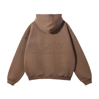 IWAS™ Oversized Fleece Hoodie | Premium Streetwear by MIRCLWORKS™ — 2026 Launch
