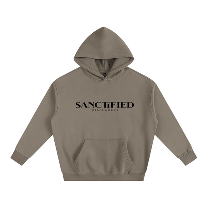 SANCTIFIED™ Oversized Fleece Hoodie | Premium Streetwear by MIRCLWORKS™