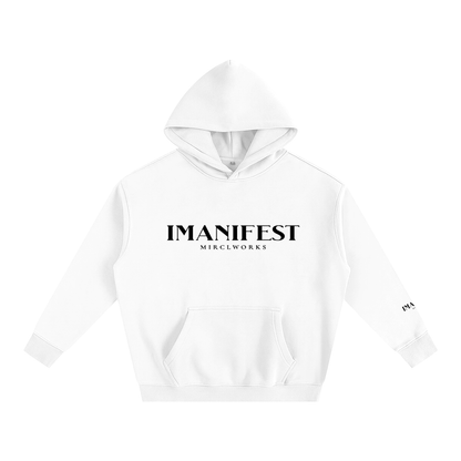 IMANIFEST™ Oversized Fleece Hoodie | Premium Streetwear by MIRCLWORKS™ — 2026 Launch