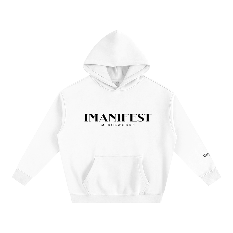 IMANIFEST™ Oversized Fleece Hoodie | Premium Streetwear by MIRCLWORKS™ — 2026 Launch