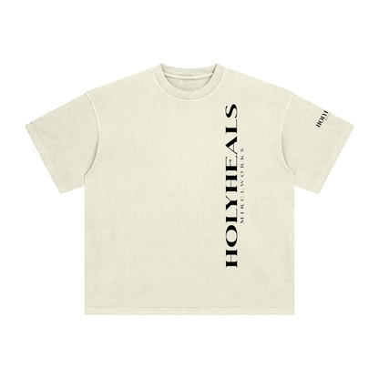 HOLYHEALS™ Enzyme Washed T-Shirt | Premium Streetwear by MIRCLWORKS™