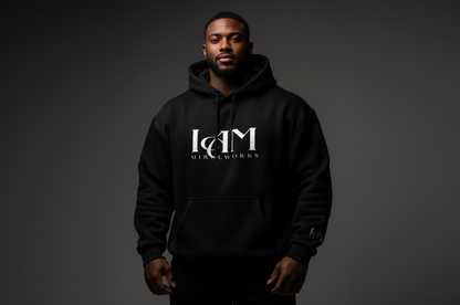 IAM™ Oversized Fleece Hoodie | Premium Streetwear by MIRCLWORKS™ — 2026 Launch