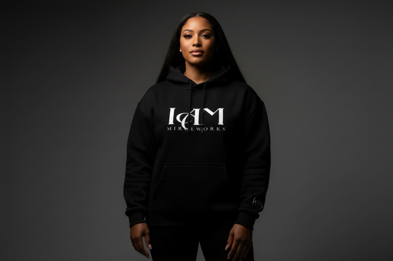 IAM™ Oversized Fleece Hoodie | Premium Streetwear by MIRCLWORKS™ — 2026 Launch