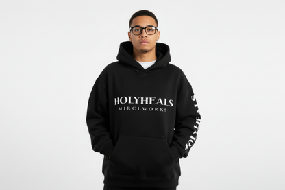 HOLYHEALS™ Oversized Fleece Hoodie | Premium Streetwear by MIRCLWORKS™