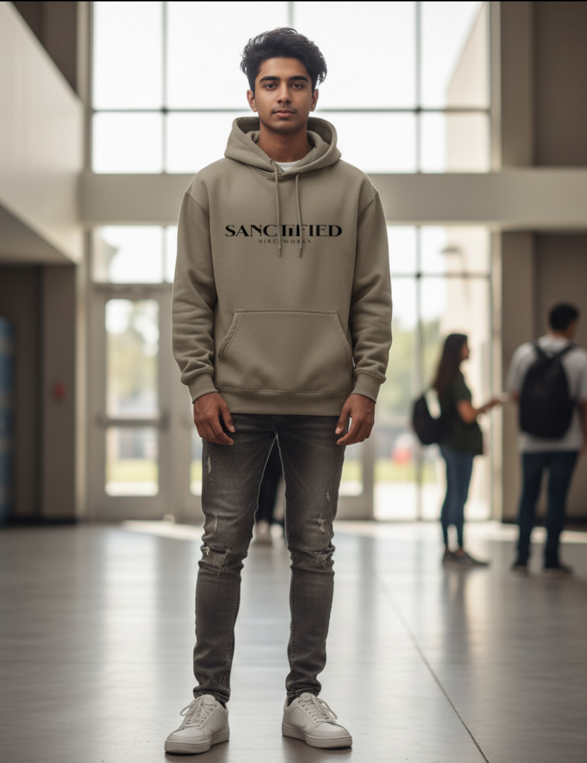 SANCTIFIED™ Oversized Fleece Hoodie | Premium Streetwear by MIRCLWORKS™