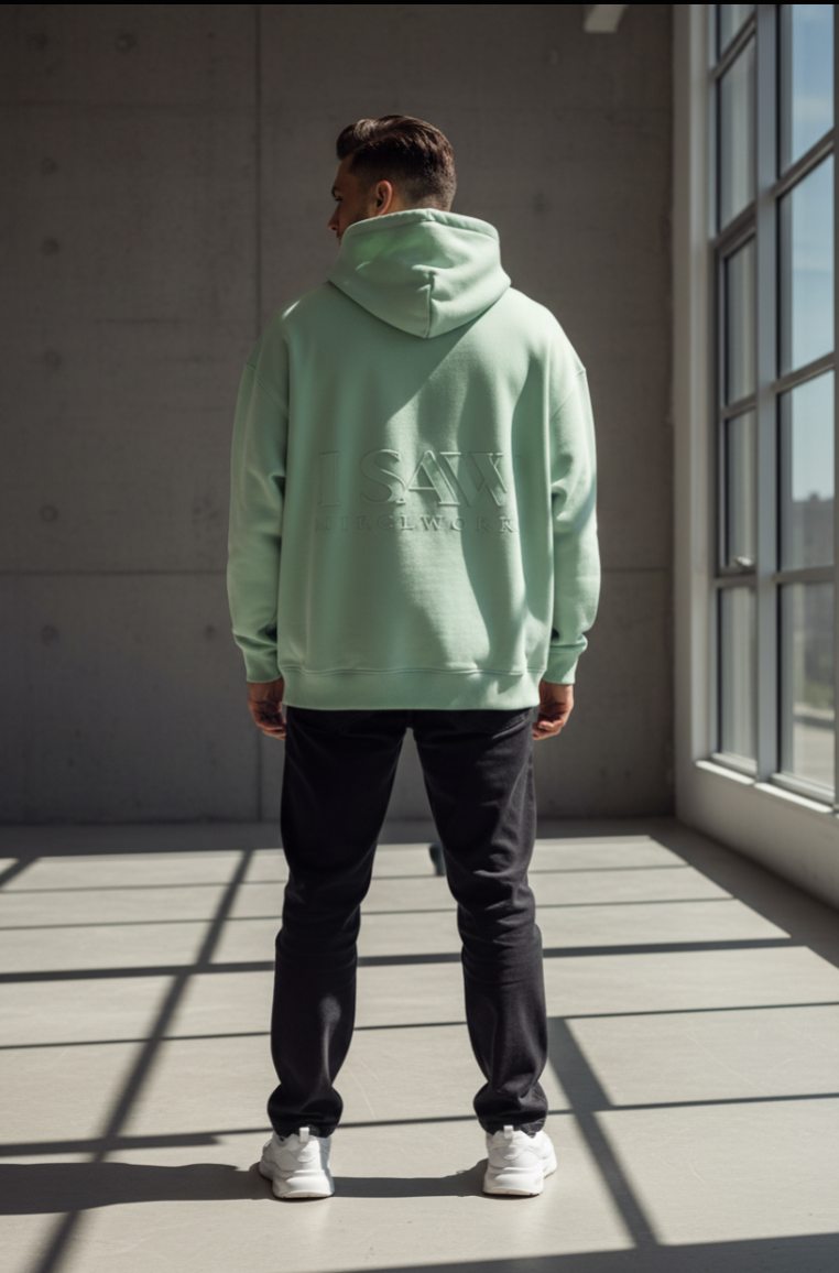 IWAS™ Oversized Fleece Hoodie | AU·RO·RA | Streetwear by MIRCLWORKS™ — 2026 Launch