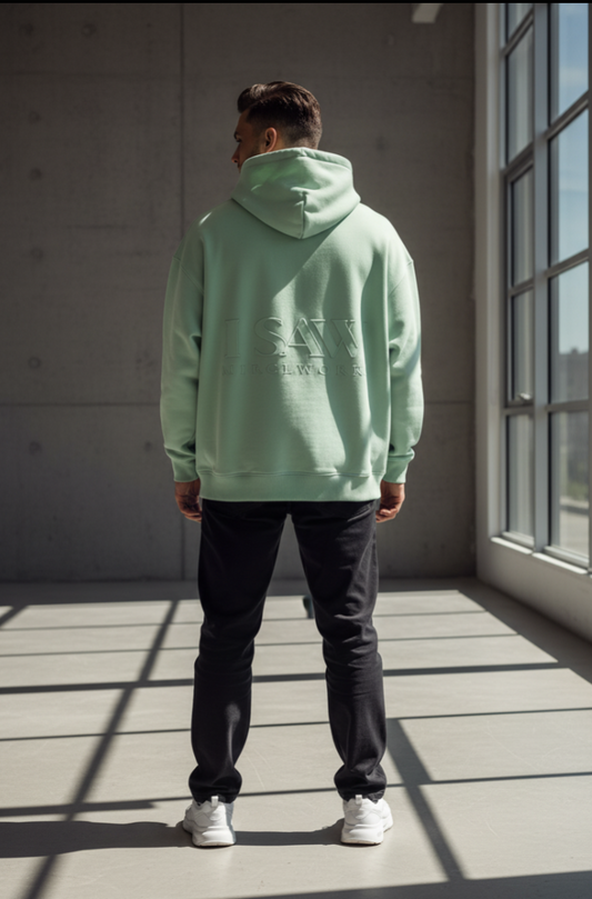 IWAS™ Oversized Fleece Hoodie | AU·RO·RA | Streetwear by MIRCLWORKS™ — 2026 Launch