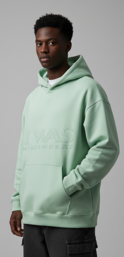 IWAS™ Oversized Fleece Hoodie | AU·RO·RA | Streetwear by MIRCLWORKS™ — 2026 Launch