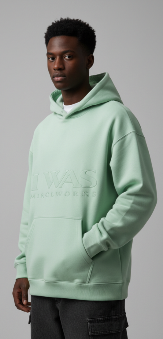 IWAS™ Oversized Fleece Hoodie | AU·RO·RA | Streetwear by MIRCLWORKS™ — 2026 Launch